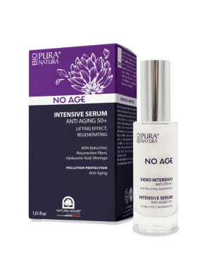 Pura Natura BIO No Age Intensywne Serum do twarzy 50+ z bakuchiolem i kwasem hialuronowym 