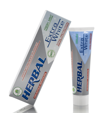 Herbal Extra White wybielająca  pasta do zębów z wyciągiem porostu islandzkiego 